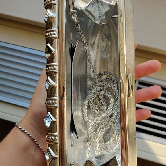 Vintage 1940s metallic clutch - Picture 4 of 8